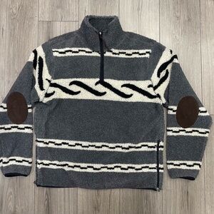 Todd Snyder Gray and Cream Patterned Jacket